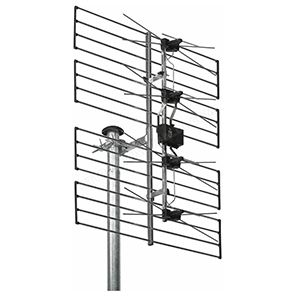 Antenne terrestre rteau aluminium TNT UHF DVB-T WISI 72516 EE 06 A 700 MHz, Surfaces canaux argent